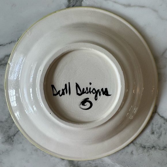 DROLL DESIGNS Hand Painted Signed Vintage Plate - Picture 2 of 4